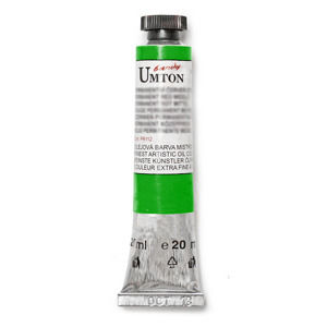 Olejová farba Umton -Permanent green light 20 ml (Olejové farby Česká výroba )