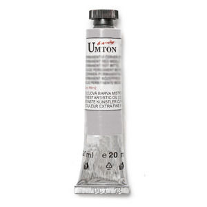 Olejová farba Umton -Silver 20 ml (Olejové farby Česká výroba )