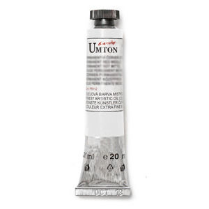 Olejová farba Umton -Titanium White 20ml (Olejové farby Česká výroba )