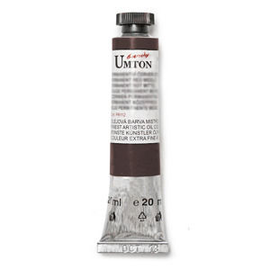 Olejová farba Umton -Van Dyke brown 20 ml (Olejové farby Česká výroba )