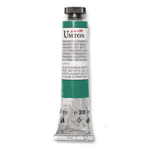 Olejová farba Umton -Viridian 20 ml (Olejové farby Česká výroba )