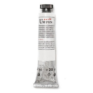Olejová farba Umton -Zinc White 20 ml (Olejové farby Česká výroba )