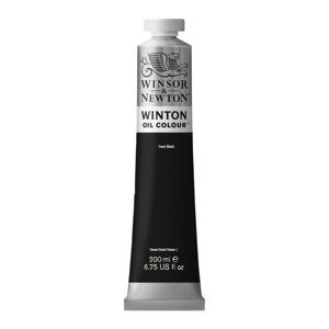 Olejová farba Winsor &amp; Newton Winton 200 ml Ivory Black (Olejová farba Winton 200 ml Ivory Black)