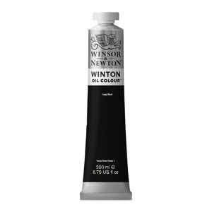 Olejová farba Winsor &amp; Newton Winton 200 ml Lamp Black (Olejová farba Winton 200 ml Lamp Black)