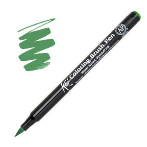 Sakura Koi Coloring Brush Pen fixka Green (Štetcový popisovač Sakura Koi )