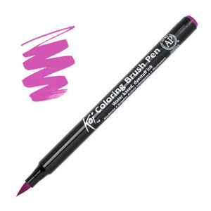 Sakura Koi Coloring Brush Pen fixka Pink (Štetcový popisovač Sakura Koi )