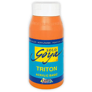 Akrylová farba Solo Goya TRITON 750 ml - Genuine Deep Orange  (akrylové farby)