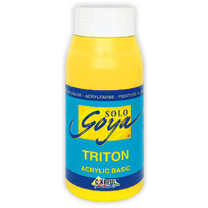 Akrylová farba Solo Goya TRITON 750 ml - Genuine Yellow Light  (akrylové farby)
